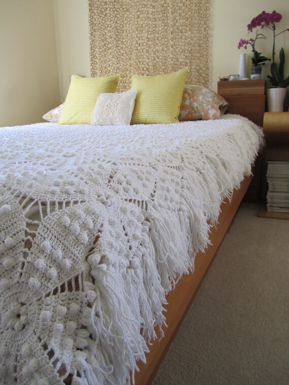 handmade crochet bedspread