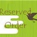 Reserved for Tabitha