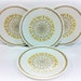 Schonfeld Sierra 4 Dinner Plates Yellow Scroll