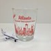 Vintage Atlanta Hartsfield Airport Souvenir Glass