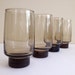 Libbey Accent Glassware Tawny Brown High Ball Glasses