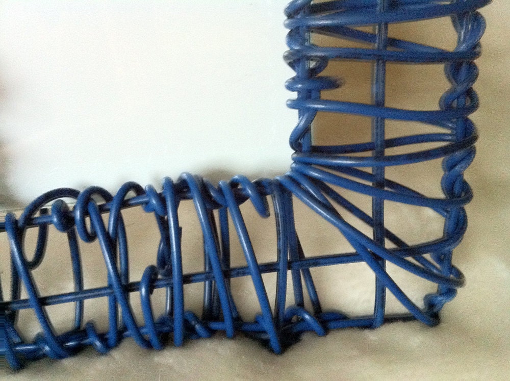 Reclaimed HandMade Electrical Wire photo frame with