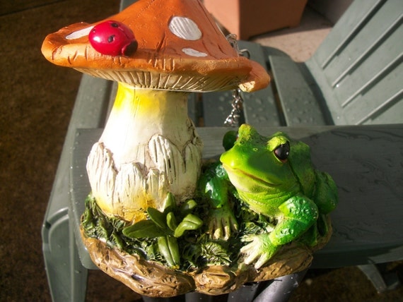 Wind Chime Frog and Mushroom Garden Decor by designedbylynda Wind Chime Frog and Mushroom Garden Decor by