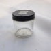 Apothecary Bottle, Vintage Clear Glass Rexall Drug Store Medicine Jar with lid