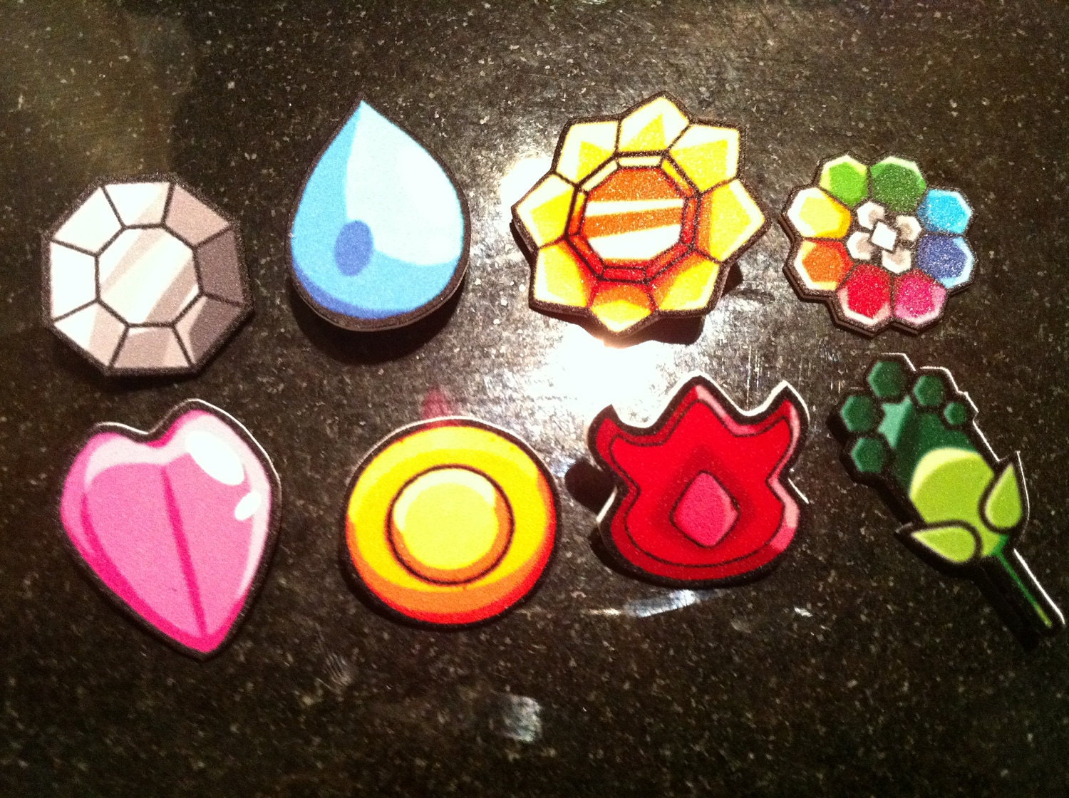 Kanto / Indigo League / Gen I Pokemon Badge Set