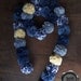 Comfy Pom pom Scarf // classic blue // soft and warm