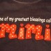 Grandmom Mimi Nana Grammy Applique Shirt Customized