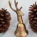 Handsome Collectible Brass Deer Head Bell