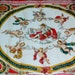 Vintage Scarf. Red and Gold Scarf with Cherubs by ECHO. Fall Accessory,Fall Trend,Fall Colors. FREE Shipping (US Only)