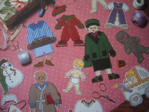 Cross Stitch Paper Dolls Pattern Book