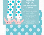 BRUNCH invitation, PAJAMAS, PRINTABLE by Libby Lane Press Il_170x135