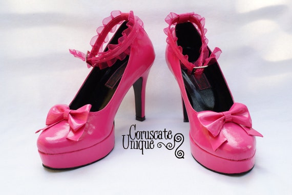 black and pink dress shoes