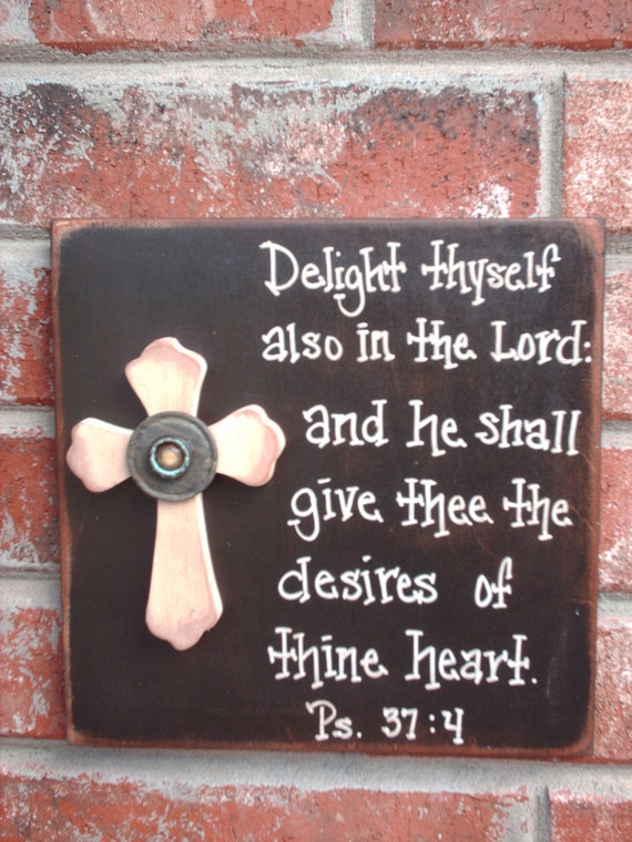 Home Decor Rustic Bible Verse Sign by ShopFannieJanes on Etsy