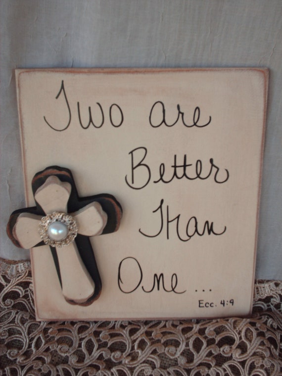 Rustic Bible Verse Wedding Sign and Decor