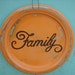 Shabby Chic Distressed Metal Family Sign Home Decor