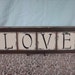 Rustic Brown and Ivory Love Wedding Sign and Home Decor