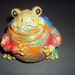 Statuary Stone Frog (Hippy) ooak
