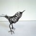 SMALL CROW - One of a Kind Wire Bird Sculpture