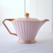 Sadler Pink Teapot Pink and Gold Deco Regency Numbered