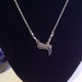 Cowboy Boot Necklace for the Cowgirl with Black Diamond Swarovski Crystals