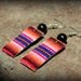 Peruvian Native Print Textile Earrings