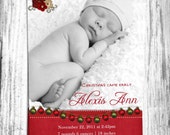 Baby Girl Birth Announcement Christmas Printable Il_170x135