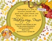Thanksgiving Dinner Party Invitation - Printable Custom Il_170x135