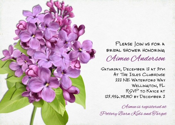 Vintage Hydrangea Wedding Shower Invitation Printable Custom Invite Il_570xn
