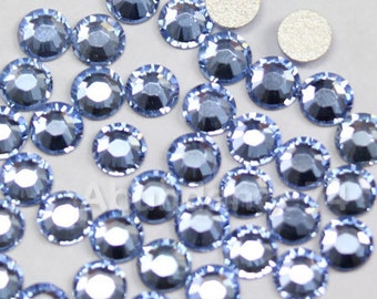 144 pcs Swarovski Crystal 2028 ss9 2.5mm Rhinestone Flatbacks, Non Hotfix - Light Sapphire