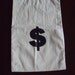 Vintage Cotton CASH MONEY Dollar Bill Pouch Satchel Bag Sack