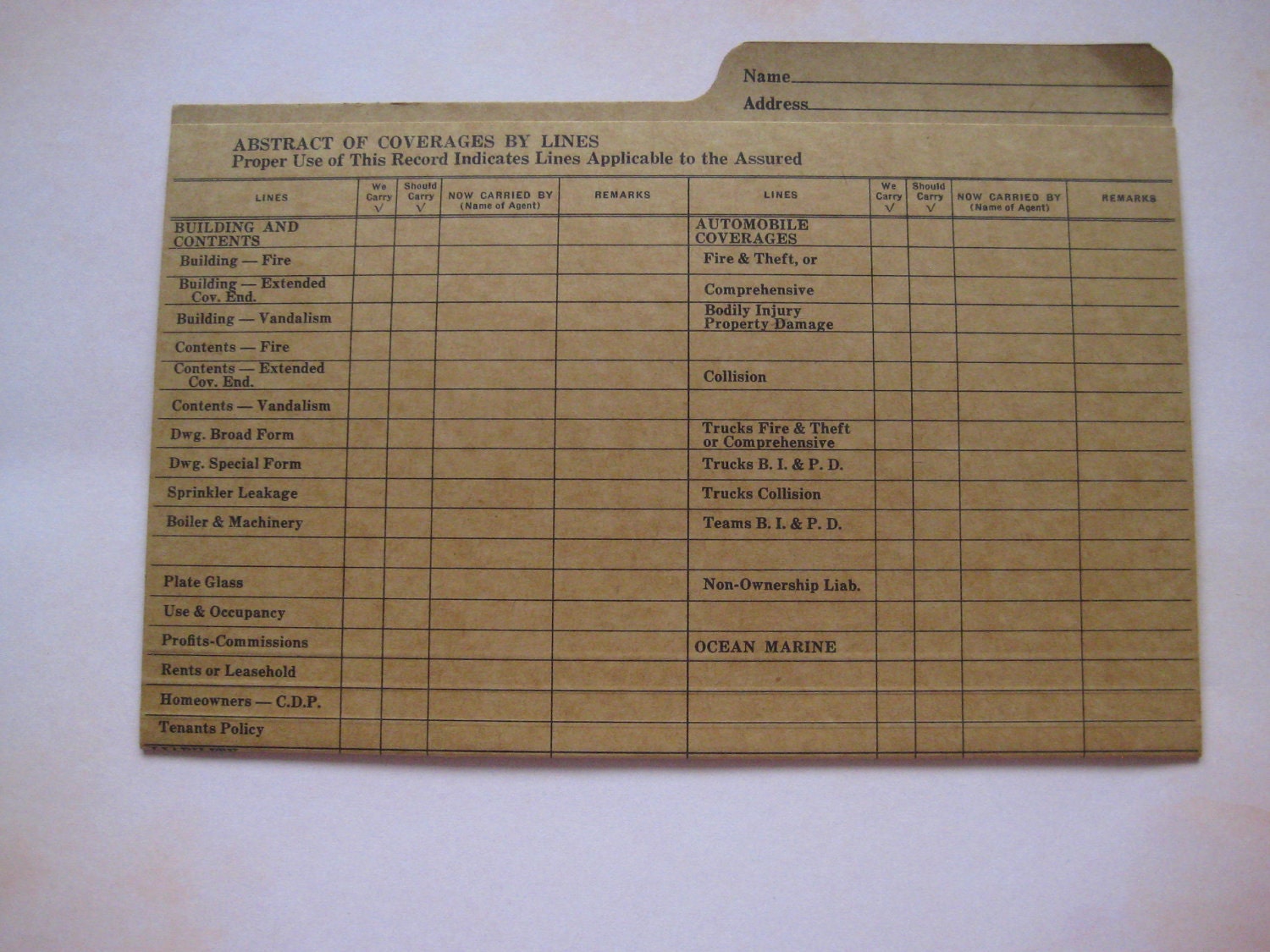 Mini Vintage File Folders use for altered art or paper crafts