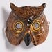 Paper mache owl mask