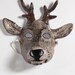 Paper mache deer mask