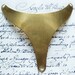 TWO Cleopatra necklace blanks, raw brass