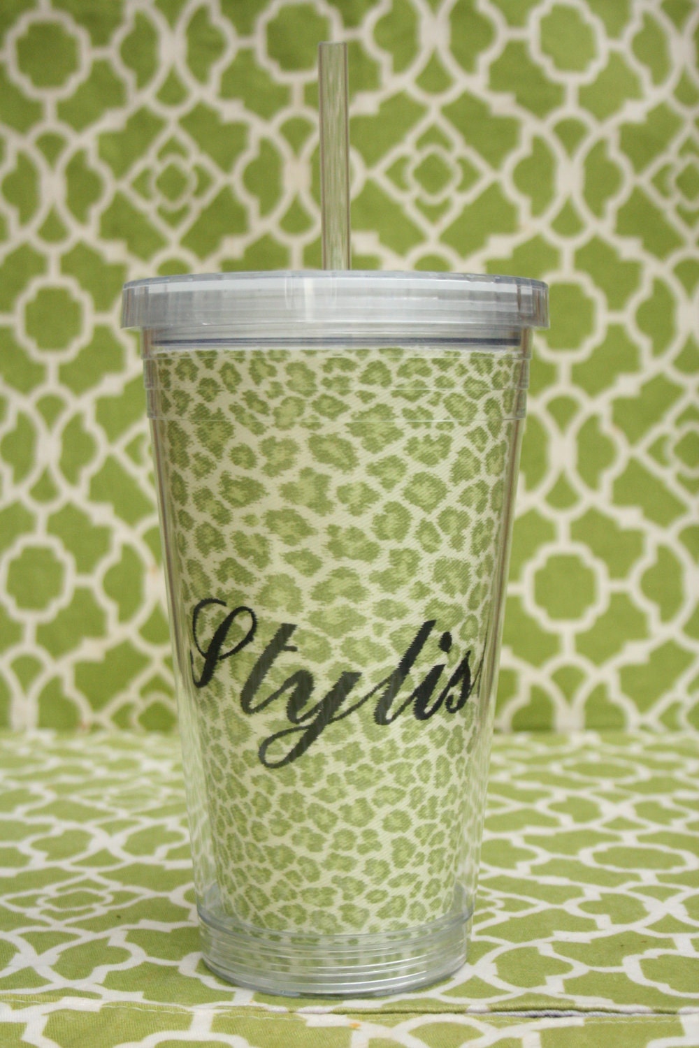 Personalized Cool Cup Tumbler with Straw