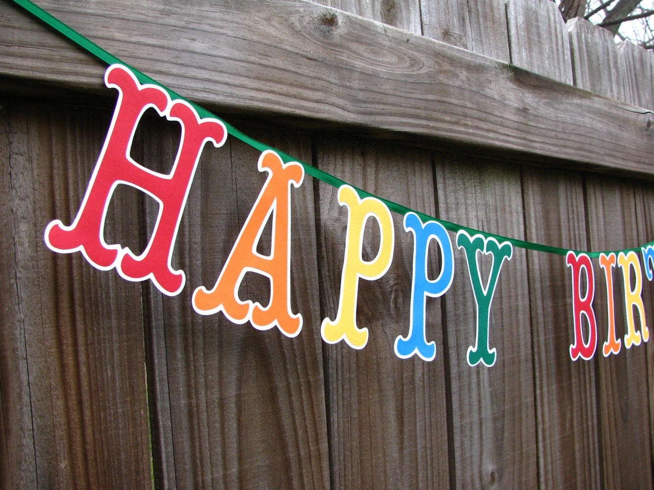 Happy Birthday Banner Letters Birthday Banner Colorful