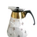 Vintage Pyrex Carafe Mid Century Glass Starburst Atomic Gold Design - 12 Cup Coffee Maker