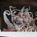The Kraken blank Greeting Card of an original altered book sculpture