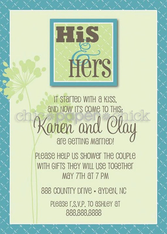 His And Hers Shower Invitations 7