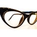 Vintage Cats Eye Glasses Frames Womens