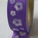 10M Japanese Washi Masking Tapes- purple & white flower