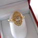 Vintage Art Deco Filigree Ring/14 K Yellow Gold