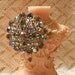 Vintage Smokey Gray Rhinestone Brooch
