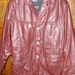 Wilson Leather Jacket Zip Out Thinsulate Lining Men's Size 46 Rust Color 1970's Mid-Century