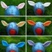 1 Pair of FLEECE Cosplay Deer, Pony or Horse Clips on Ears - use for my little pony - SALE ITEM