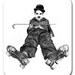 Charlie Chaplin mouse pad - Original Graphite Portrait