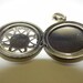 Vintage Locket, Necklace Faux Cabochon Locket Filigree Pendant 1 1/4 inch round