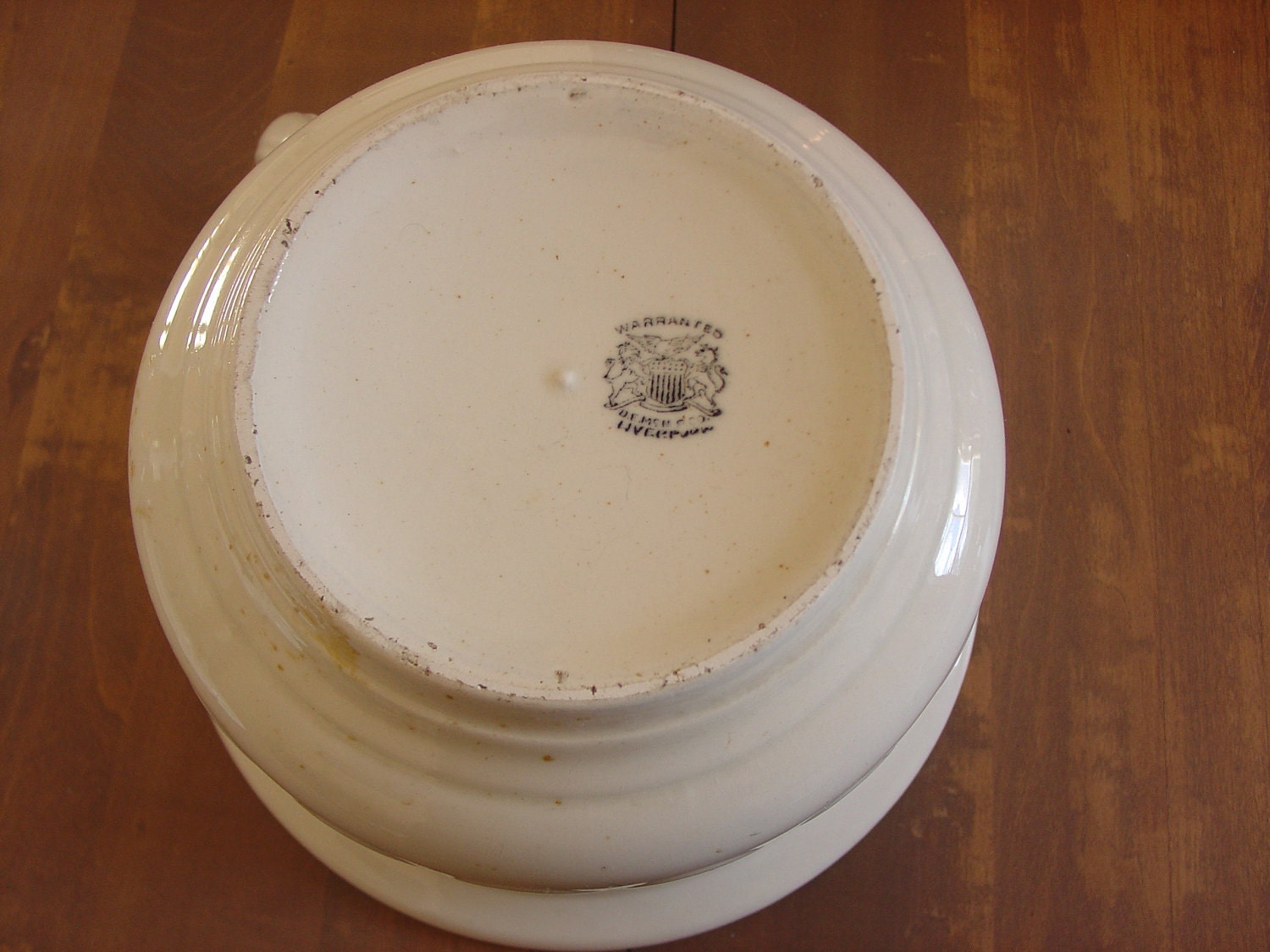 Chamber Pot Thunder Mug Warranted D.E.Mc.N.P.Co Liverpool