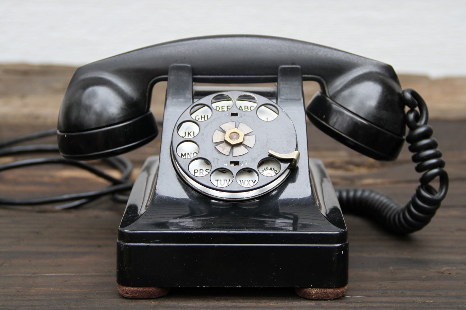 1962 Western Electric Black Rotary Dial Phone