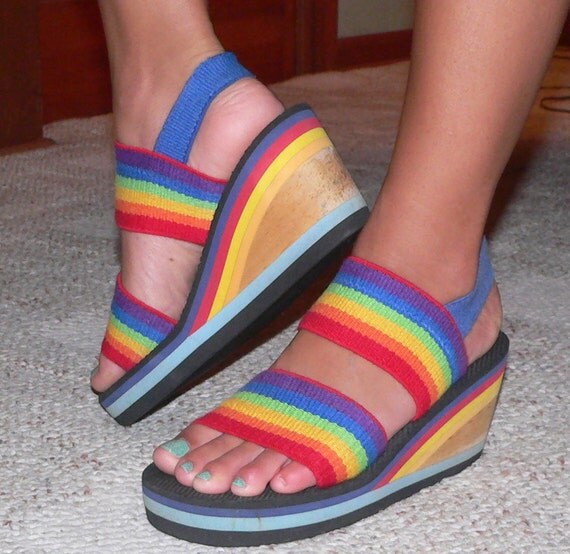 Vintage Beachcomber Bills Woodies Rainbow Sandals